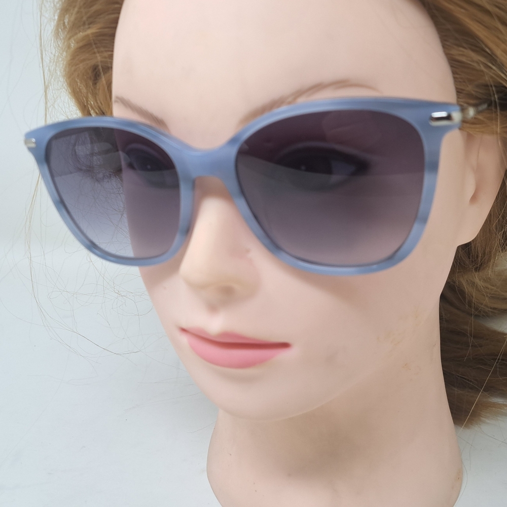 Longchamp Women's Sunglasses Marble Blue Gradient Square LO660S 421 54-17-140 - Picture 2 of 16
